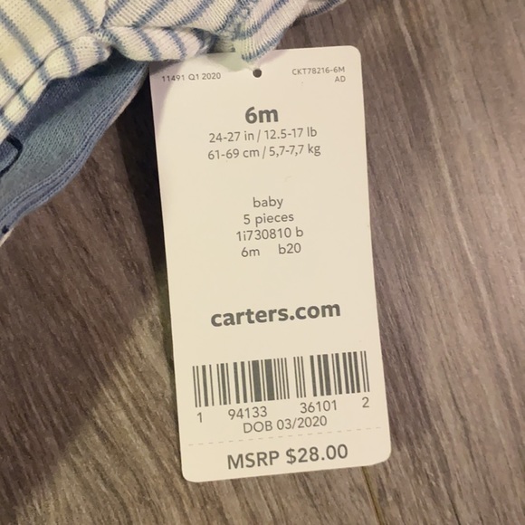 Carter’s 5 pack short- sleeve Bodysuits - Picture 4 of 7